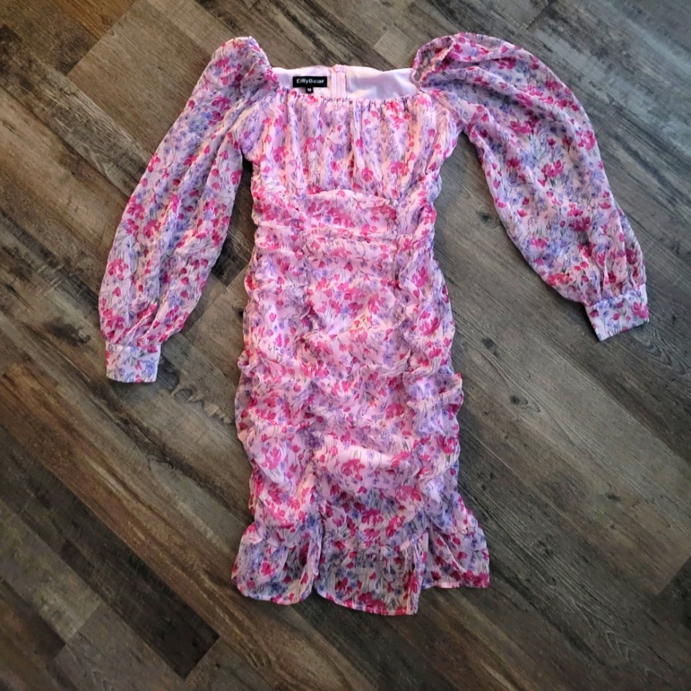 Pink Floral Dress